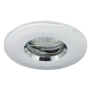 Ansell IP65 MR16/GU10 Die-Cast Bathroom Downlight Chrome