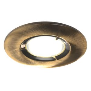 Ansell Edge GU10 IP65 Fire Rated Downlight Antique Brass