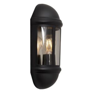 Ansell Latina E27 Half Lantern Black