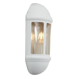 Ansell Latina E27 Half Lantern Photocell White