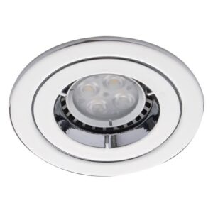 Ansell iCage Mini GU10 Die-Cast Fire Rated Downlight Chrome
