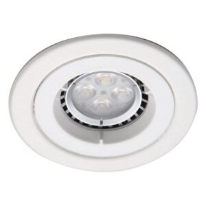 Ansell iCage Mini GU10 Die-Cast Fire Rated Downlight Matt White