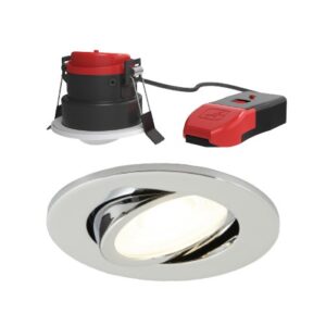 Ansell Prism Pro CCT Fire Rated Gimbal Dual Wattage Chrome