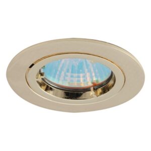 Ansell Twistlock GU10 Die-Cast Downlight Brass