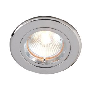 Robus Zak GU10 Mains Voltage Die Cast Downlight Max 50W IP20 70mm Chrome Dimmable (R201Sc-03)