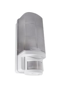 Robus Whitestar 60W Bulkhead With Pir IP44 Black