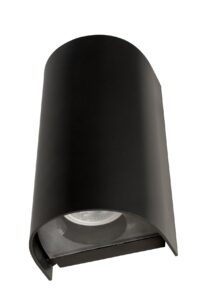 Robus Arcera GU10 Up/Down Wall Light IP65 Double Black