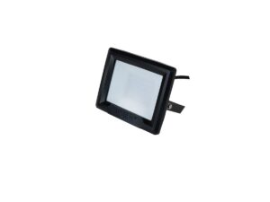 Robus Hilume 10W Led Flood Light IP65 Black 3000K C/W 1M Flex
