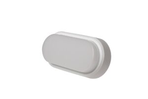 Robus Ohio 12W IP54 Oval Bulkhead 3000K C/W White And Black Trims