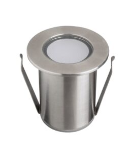 Robus Kinglet 0.6W Led In-Ground Light IP68 3000K Brushed Chrome