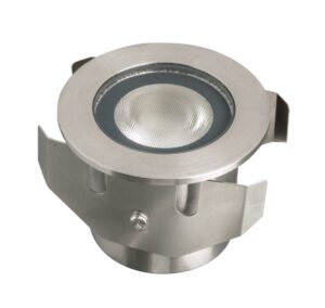 Robus Kinglet 3W Led In-Ground Light IP68 3000K Brushed Chrome