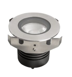 Robus Kinglet 7.5W Led In-Ground Light Ip67 3000K Brushed Chrome