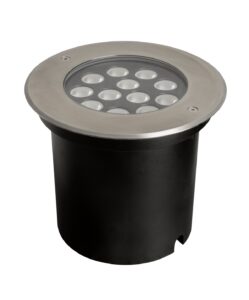 Robus Kinglet 12X1.1W Led In-Ground Light Ip67 3000K Die-Cast Aluminium Body Brushed Chrome