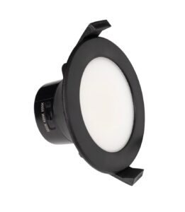 Robus Roxana 8W Led Downlight CCT3 3000K4000K6500K Dimmable IP44 Black