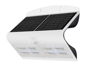 Robus Sol 6.8W Solar Led Wall Light With Pir IP65 White 4000K
