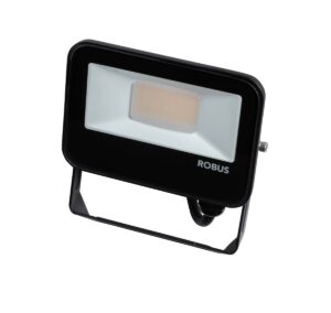 Robus Selest 10W Floodlight IP65 CCT3 Black C/W 1M Flex