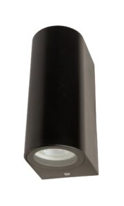 Robus Tubera GU10 Up/Down Wall Light IP54 Double Black