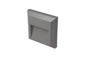Robus Twilight 1W Led Square Wall Light IP65 Grey 3000K