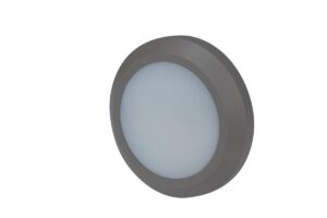 Robus Twilight 3W Led Circular Wall Light IP65 Grey 3000K