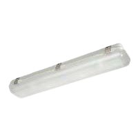 Robus Vulcan 2X12W Led Corrosion Proof IP65 2Ft Grey 5000K C/W Frosted Diffuser